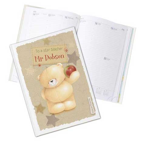 Personalised Forever Friends Teacher Hardback Diary